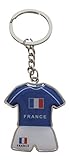 Llavero, diseño de camiseta y pantalón corto del equipo de fútbol de Francia y de la Copa de Europa de 2016