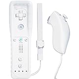 TechKen Wii Remote Mando sin Motion Plus, Wii Controller Remote con Nunchuk Wii Replacement Controller para Wii