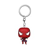 Funko Pop! Keychain: Spiderman No Way Home 2021 - Spider-Man - Leaping SM2 - Minifigura de Vinilo Coleccionable Llavero Original - Relleno de Calcetines - Idea de Regalo- Mercancia Oficial