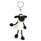 NICI The Sheep Llavero de la Oveja Shaun 10cm, Color Negro y Blanco (33098)