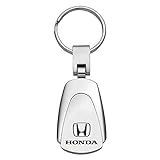 Llavero y llavero con logotipo de Honda - Lágrima, Cromado
