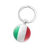 xinxin24 Fútbol Balón De Fútbol Llavero De Metal Llavero Italia