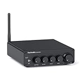 Fosi Audio BT30D Pro TPA3255 Hi-Fi Bluetooth 5.0 Estéreo Audio Amplificador 2.1 Canales Mini Clase D Amplificador 165Wx2+350W para el hogar al Aire Libre Escritorio Estantería Altavoces/Subwoofers