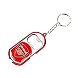 Arsenal FC - Llavero oficial con abrebotellas (Talla Única) (Rojo)