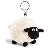 NICI- Shaun The Sheep Llavero de la Oveja Shirley 10cm, Color Blanco y Negro (33099)