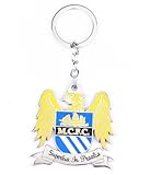 Equipos Oficiales de fútbol con llaveros - Llavero metálico de Calidad con Logotipo Oficial (Manchester City)
