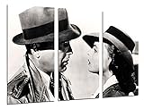 Cuadro Fotográfico Historia Cine Antiguo Hollywood, Humphrey Bogart, Ingrid Bergman Tamaño total: 97 x 62 cm XXL